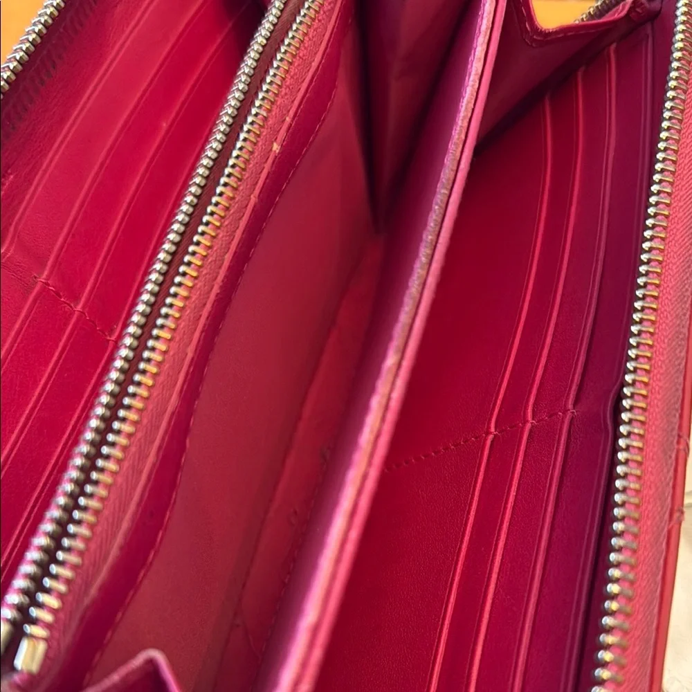 Dior Red Patent Leather Wallet